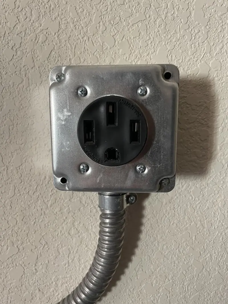 NEMA 14-50 outlet installed for Electrical Panel Upgrade in Papillion